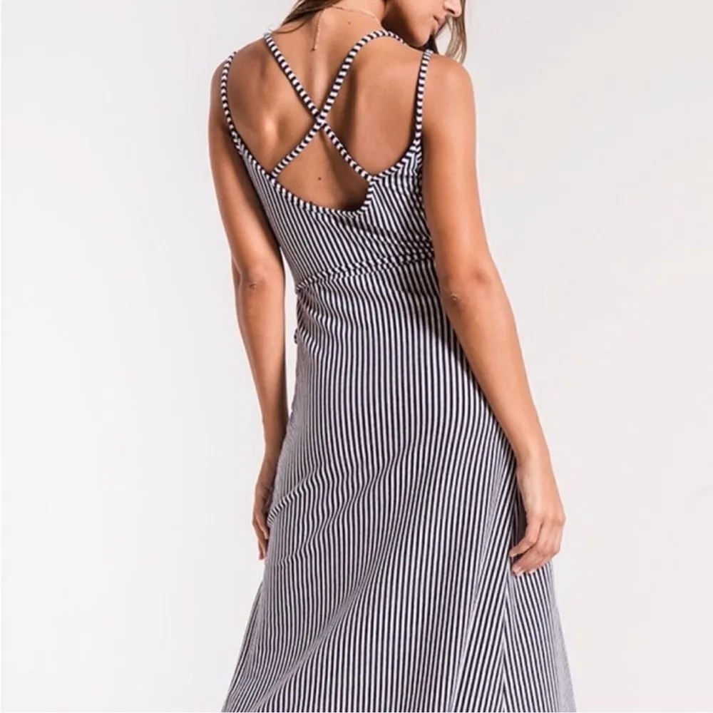 Z Supply Striped Knit Wrap Dress - Image 2