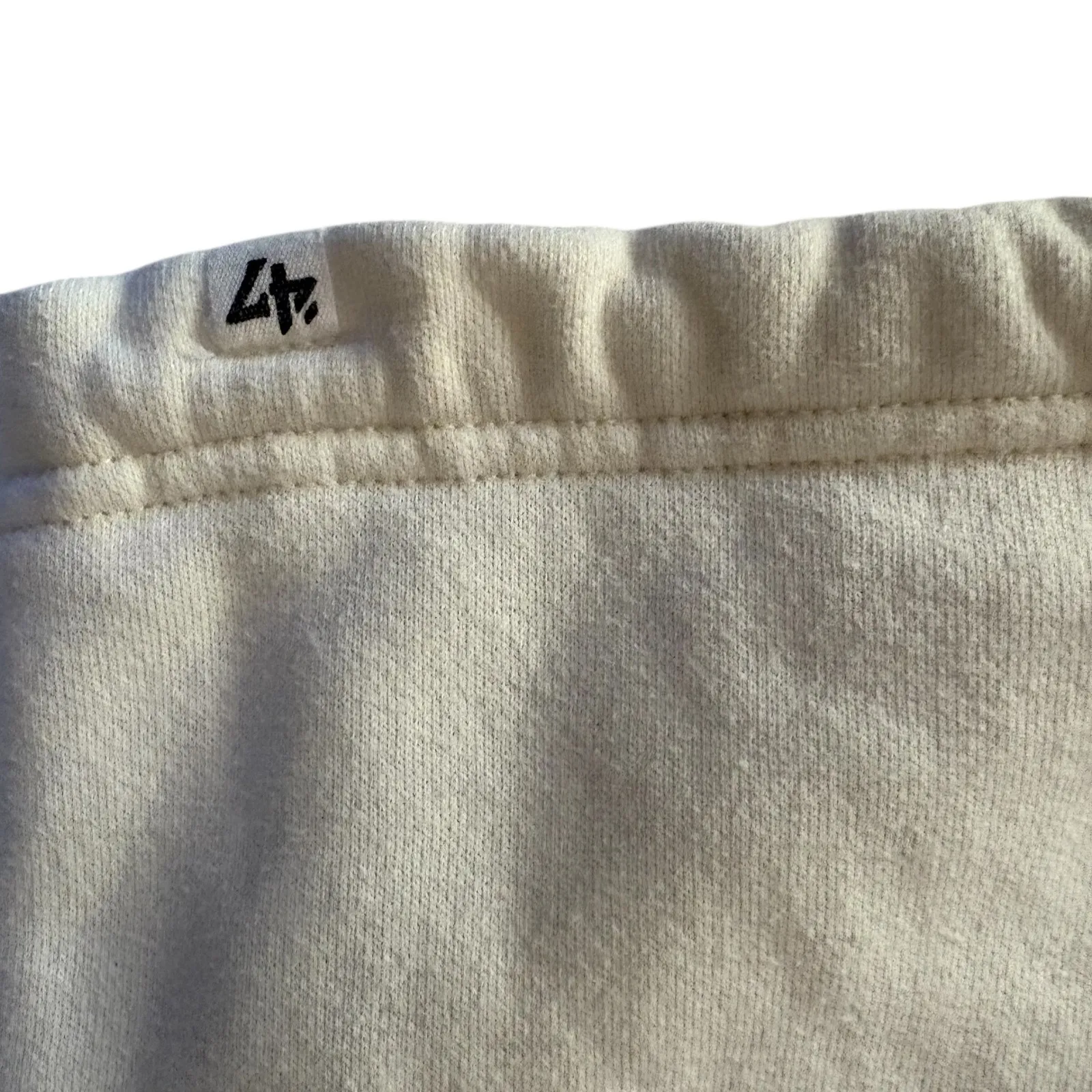 ‘47 Brand Womens Medium Oatmeal Harper Cleveland Browns Pullover Hoodie Cropped Orange - Image 7