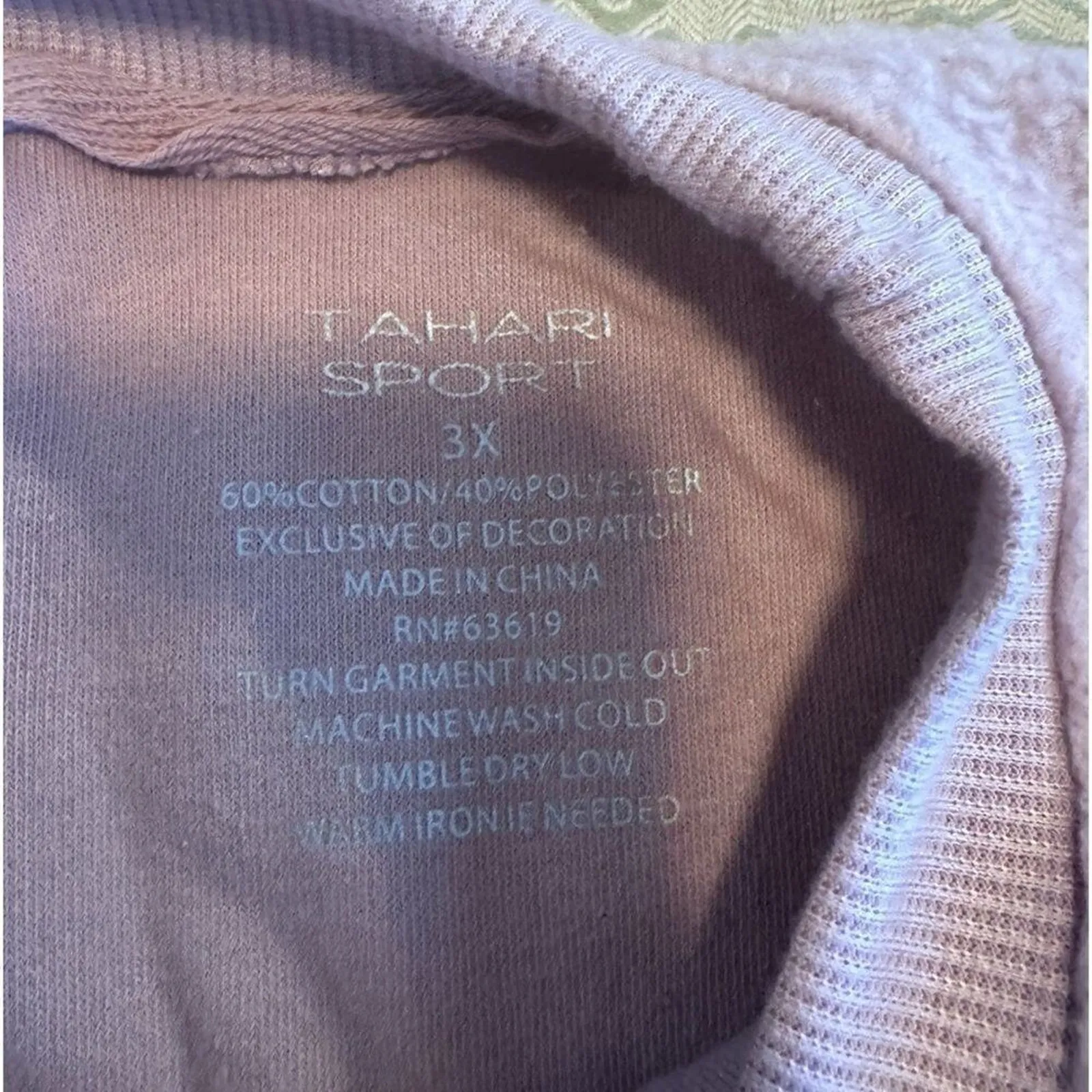 TAHARI SPORT Pink Top with Back Zipper and Thumbholes New with Tag MSRP $80 - Image 13