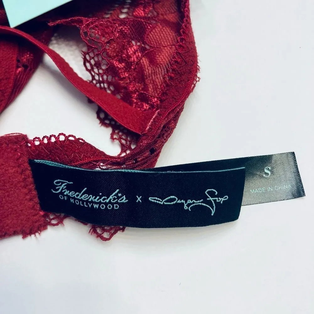 FREDERICK'S OF HOLLYWOOD x‎ MEGAN FOX LEIA SCALLOPED LACE TEDDY BODYSUIT Small - Image 12