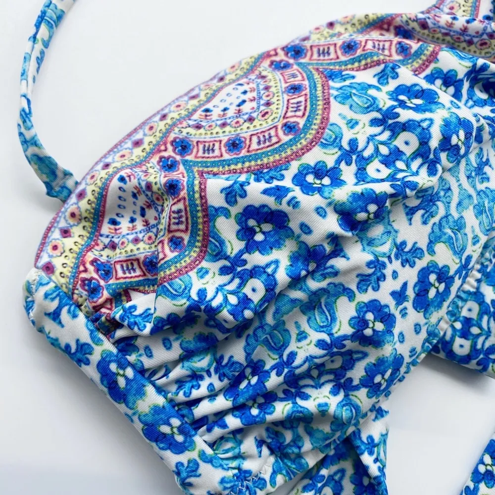 Nanette Lepore Floral Halter Padded Bikini Top - Image 2