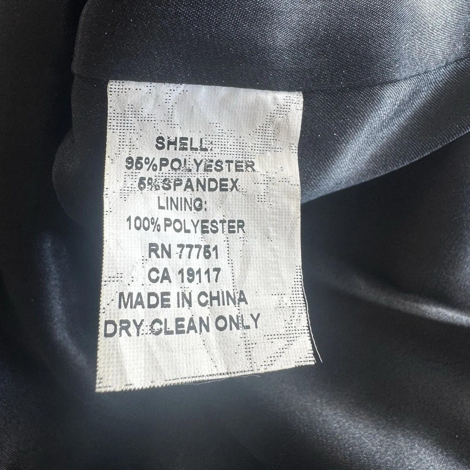 Y2K Betsey Johnson Womens Top Sz XS Black Satin Corset-Style Sequin Gothic Edgy - Image 7