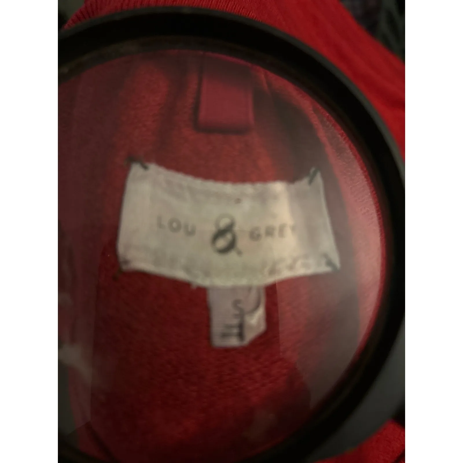 Lou & Grey Red Midi Dress S Cozycore Cherry Girl Boho Classic Costal Cowgirl - Image 10