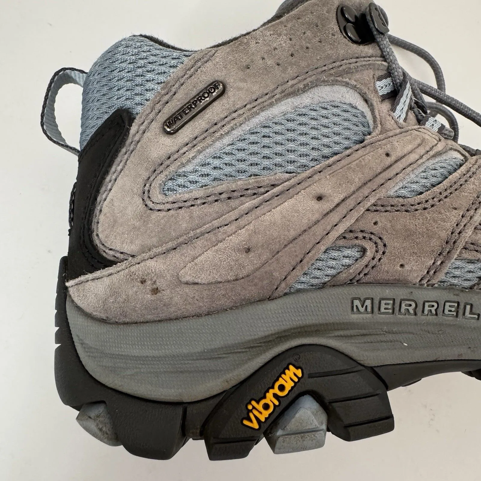 Women's Merrell Moab 3 Mid WP Altitude Bleu Blue 9W Hiking Shoes Boot - Image 9