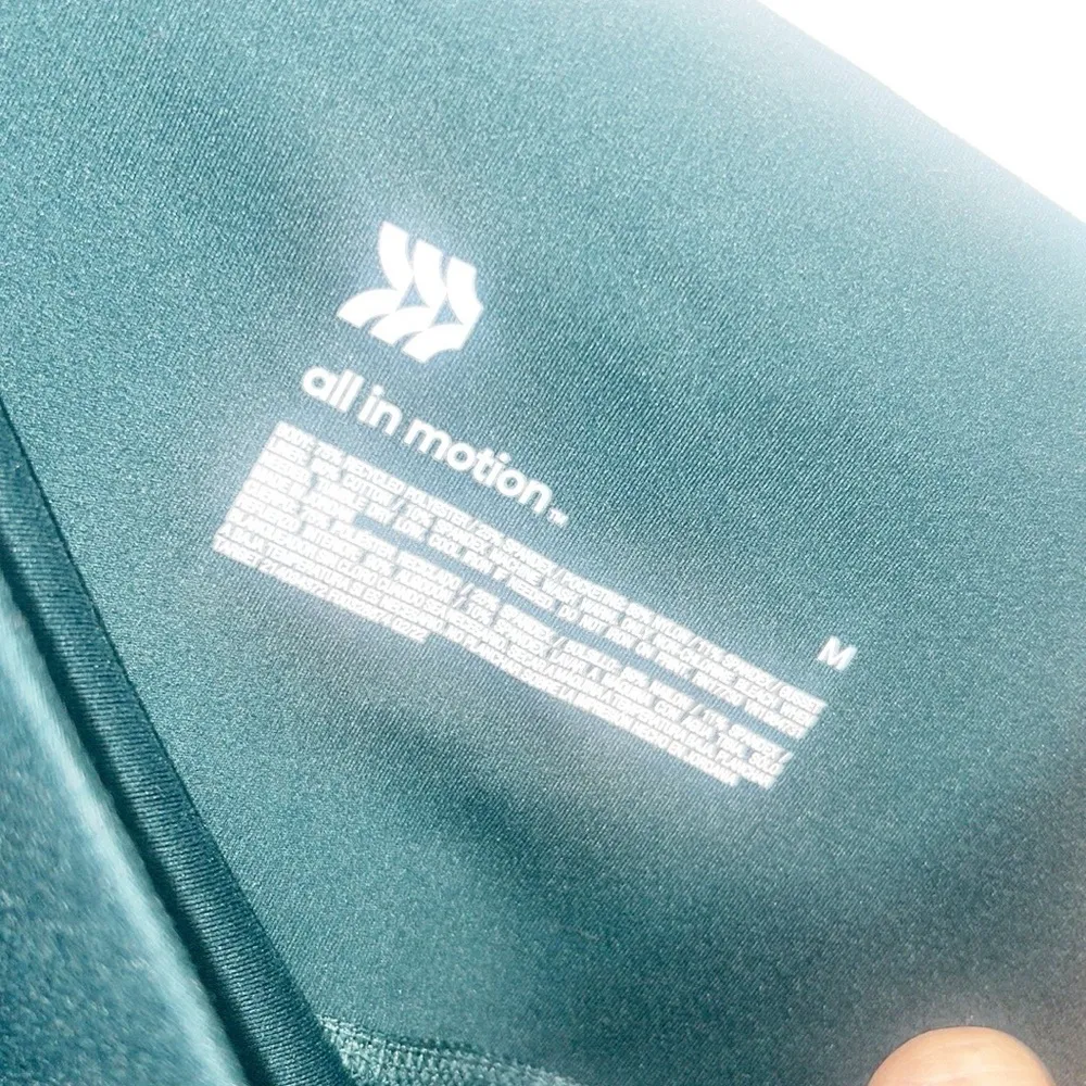 All In Motion For Target Green High Rise Criss Cross Side Pocket Leggings - Image 8