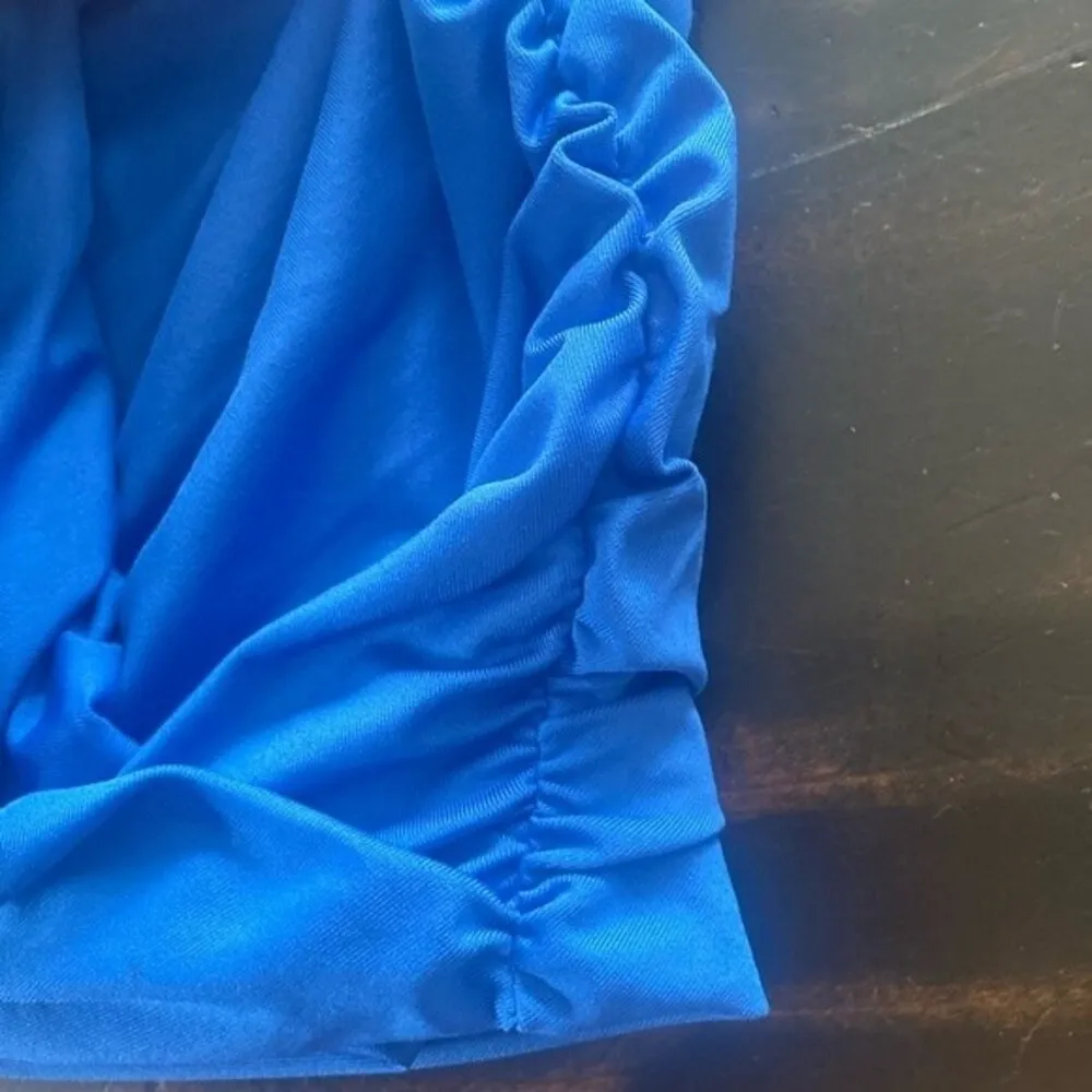 Superdown Jules Drape Mini Skirt in Blue - Image 9