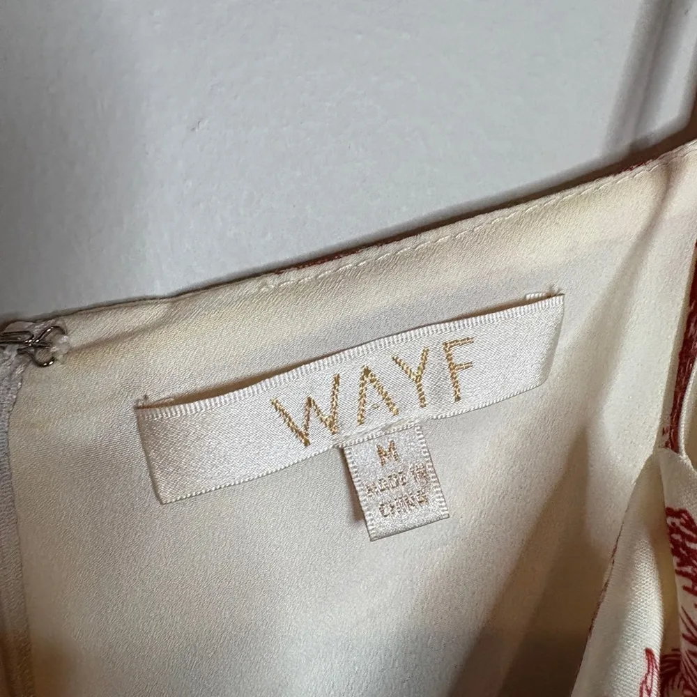 WAYF Etoile patterned corset ruffle sleeve dress - Image 5