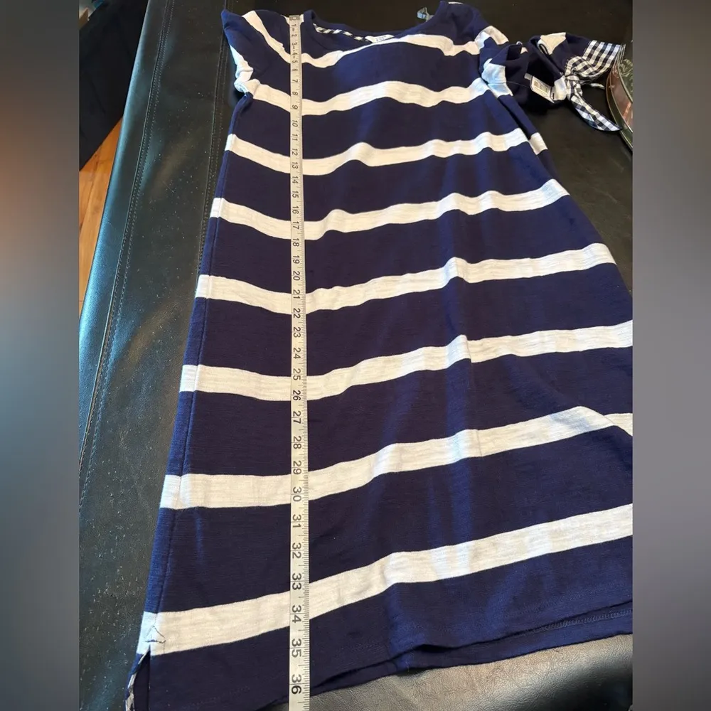 Crown & Ivy “Streets of Charleston” blue & white dress striped. Size Small, NWT - Image 11