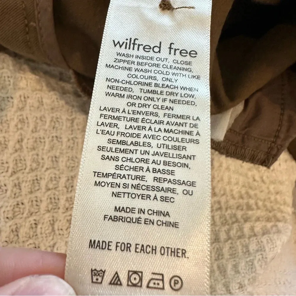 Wilfred Free Aritzia Dion Pant size 4 brown women’s pleated wide leg pants - Image 11