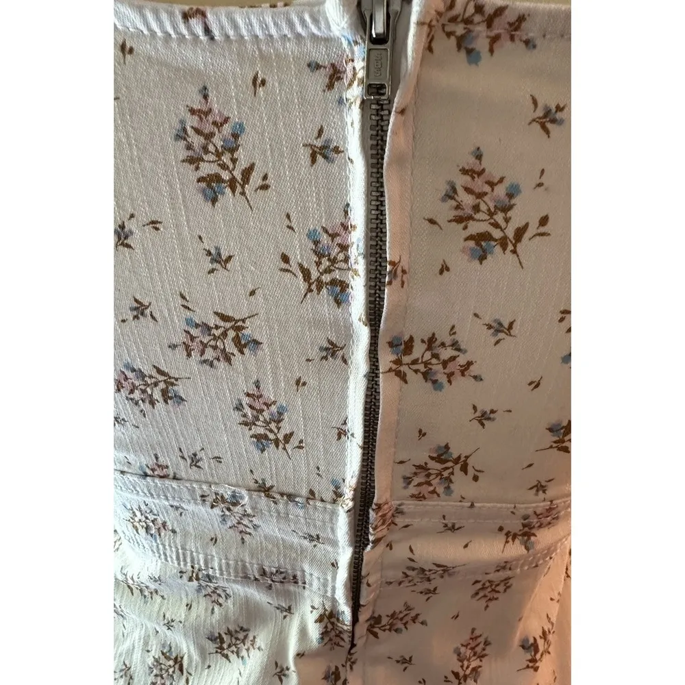 No Boundaries Bodycon Pinafore Dress White  Floral Jrs Size 3-5 NWT - Image 6