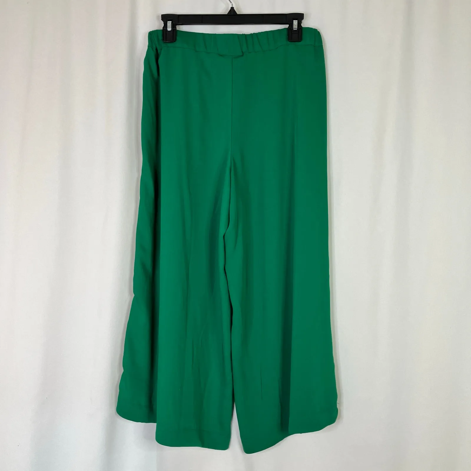 Liz Claiborne | Green Wide Leg Flowy Tuxedo Ponte Pants Polyester Women 6 Petite - Image 6