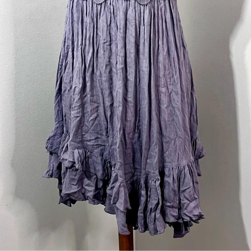 Free People Adella Slip Dress Charcoal Gray New With Tag Size M - Image 6