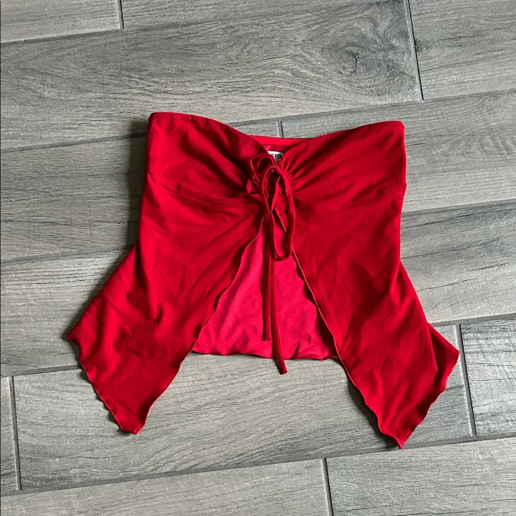 Princess Polly Vibrant Red Strapless Top - Image 2