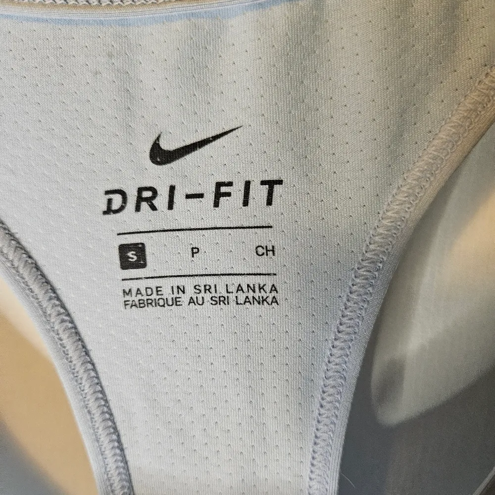 Nike  Women's Light Blue Dri-FIT Tank Top - Image 3