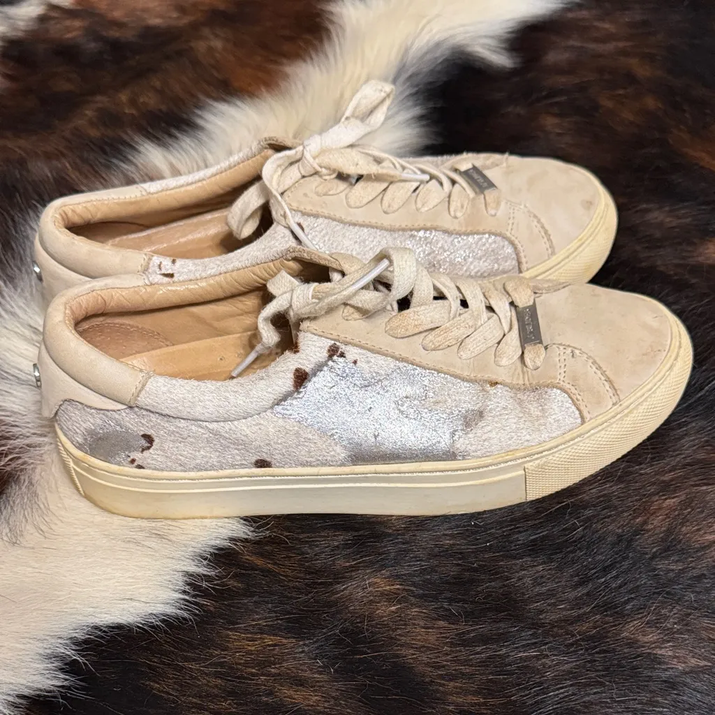 J/SLIDES Lacee Metallic Pony Sneaker - Image 2