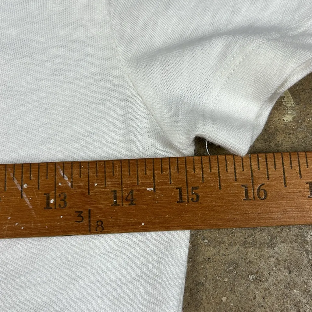 J. Crew Floral Embellished V-Neck White Top
Size: Small - Image 4