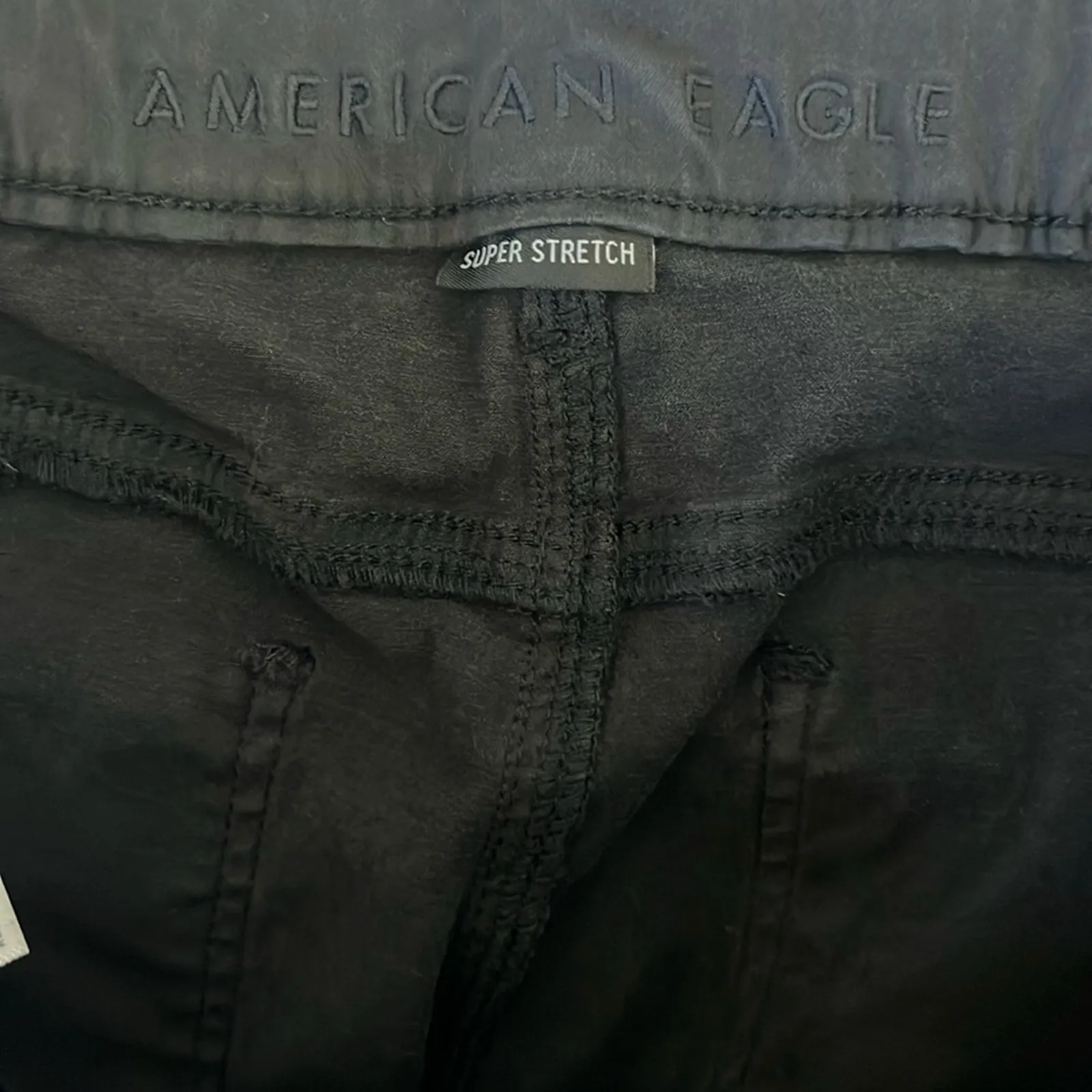 American Eagle Jeggings Plus Size 20 Long Black Stretch Skinny Minimalist Basic - Image 7