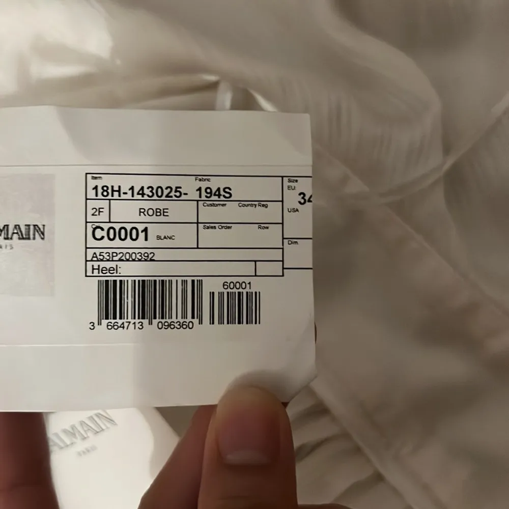 NWT Balmain silk halter backless white maxi dress - Image 12