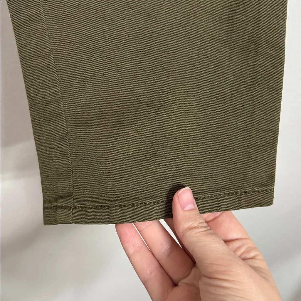 Gap Japanese Stretch Olive /Khaki Cargo Pockets Low Rise Y2K Utility Pants sz 2 - Image 8