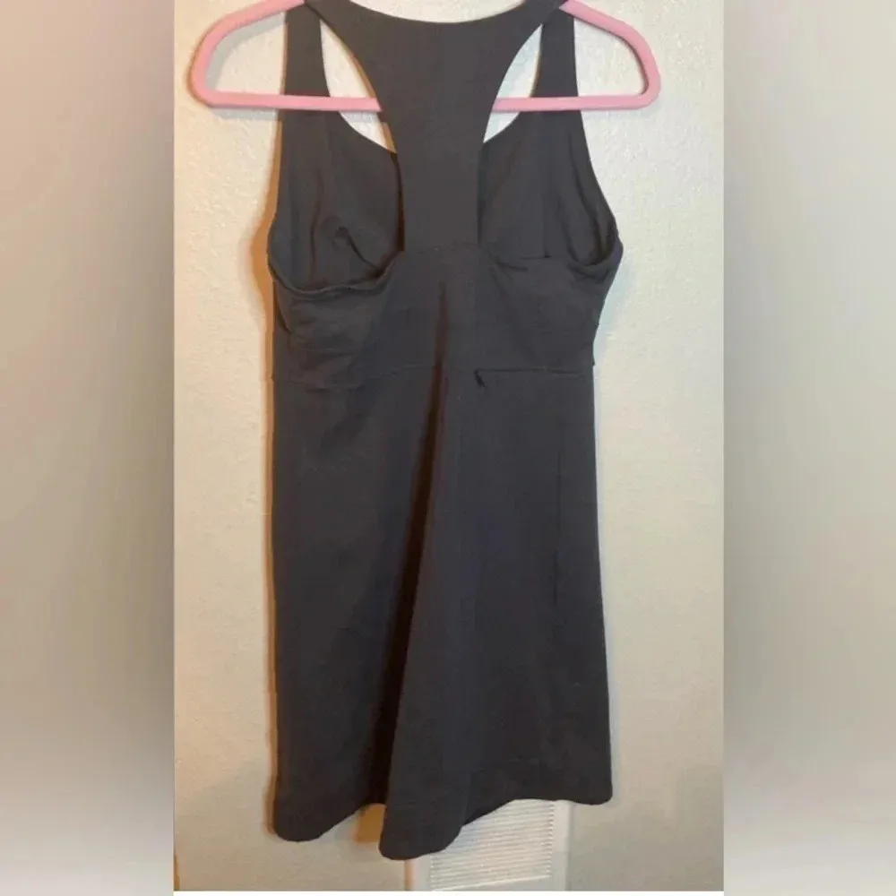 Toad & Co Dark Grey Racerback Dress Size Medium - Image 5