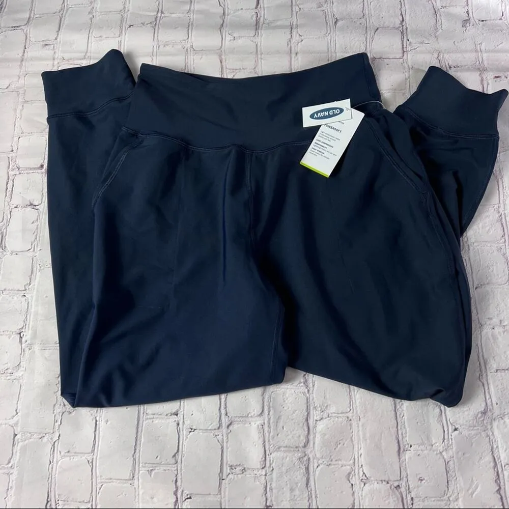 Old Navy Womens  Navy Color  Elevate Jogger Style Leggings  Sz M - Image 9