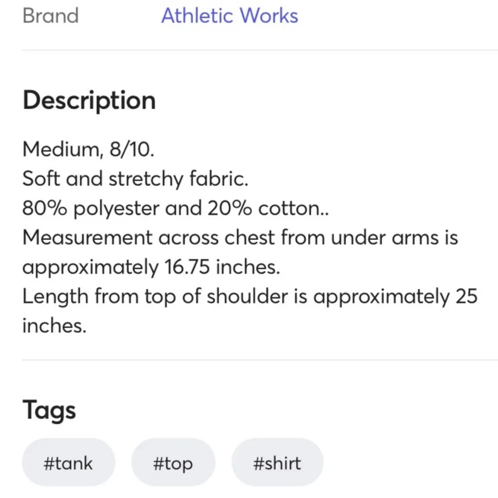 Athletic Works Should Would Could Did Athletic Tank Purple Graphic Womens Medium - Image 8