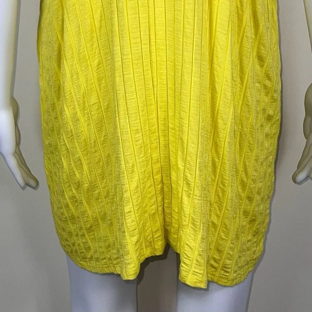 Haptics Ribbed Yellow Halter Tank (No Size) Size 2X - Image 10