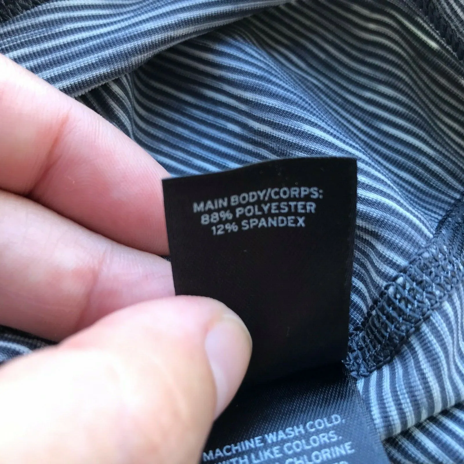 Zella Gray Racer Tank‎ Grey Graphite Space Dye Look Size Medium Racerback - Image 7