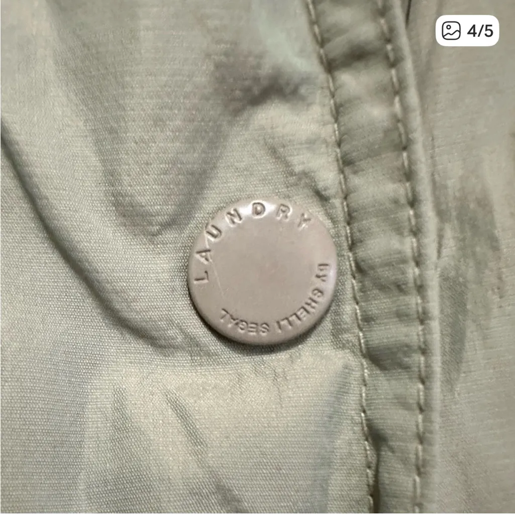 Laundry By Shelli Segal Light Khaki Utility Jacket - Image 3