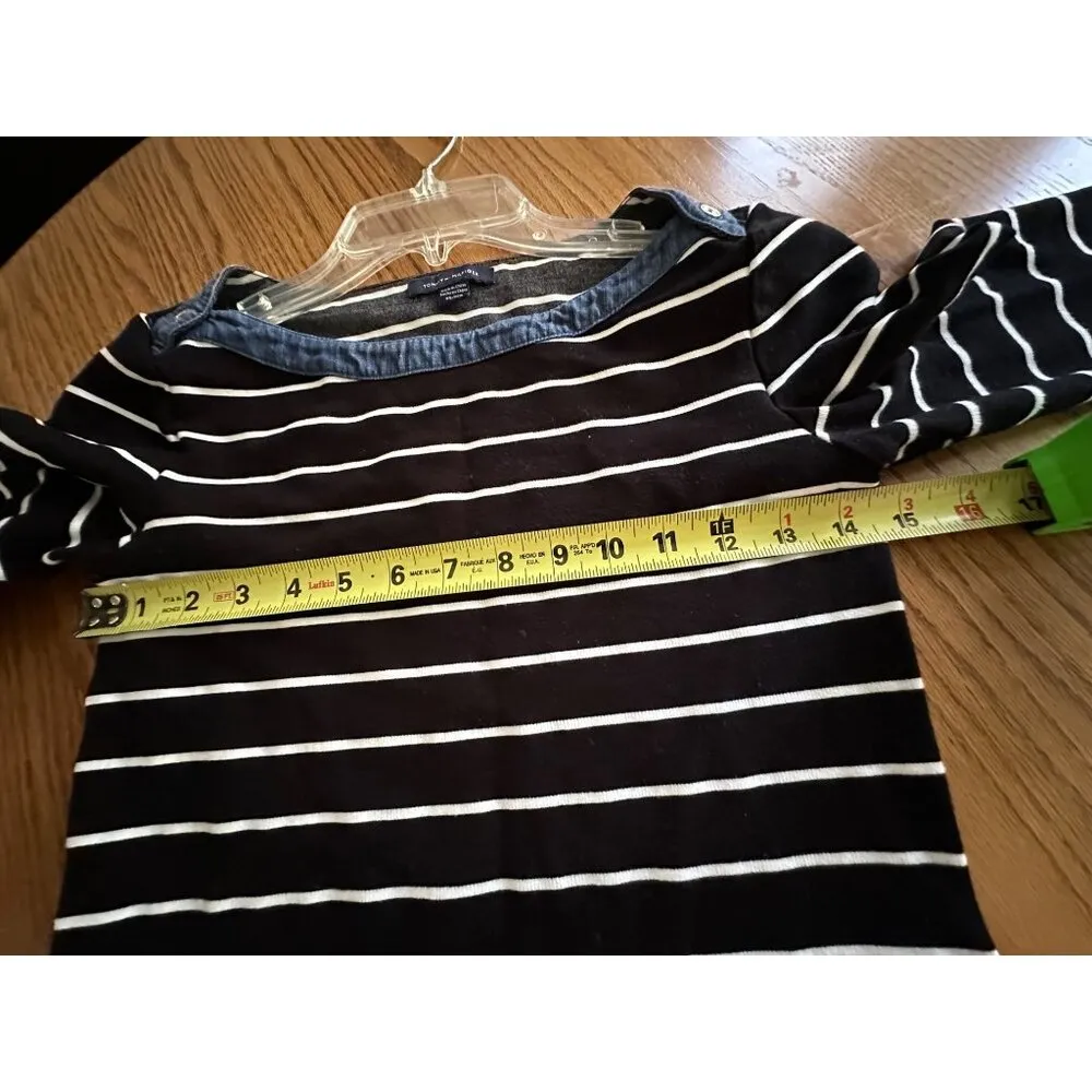 Tommy Hilfiger Women's Striped Dress XS Black & White 3/4 Sleeve - Image 9