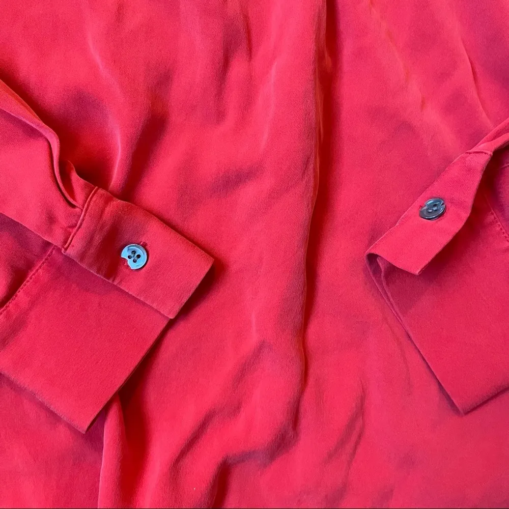 Theory the Wildey Silk blouse size petite/TP extra small - Image 4