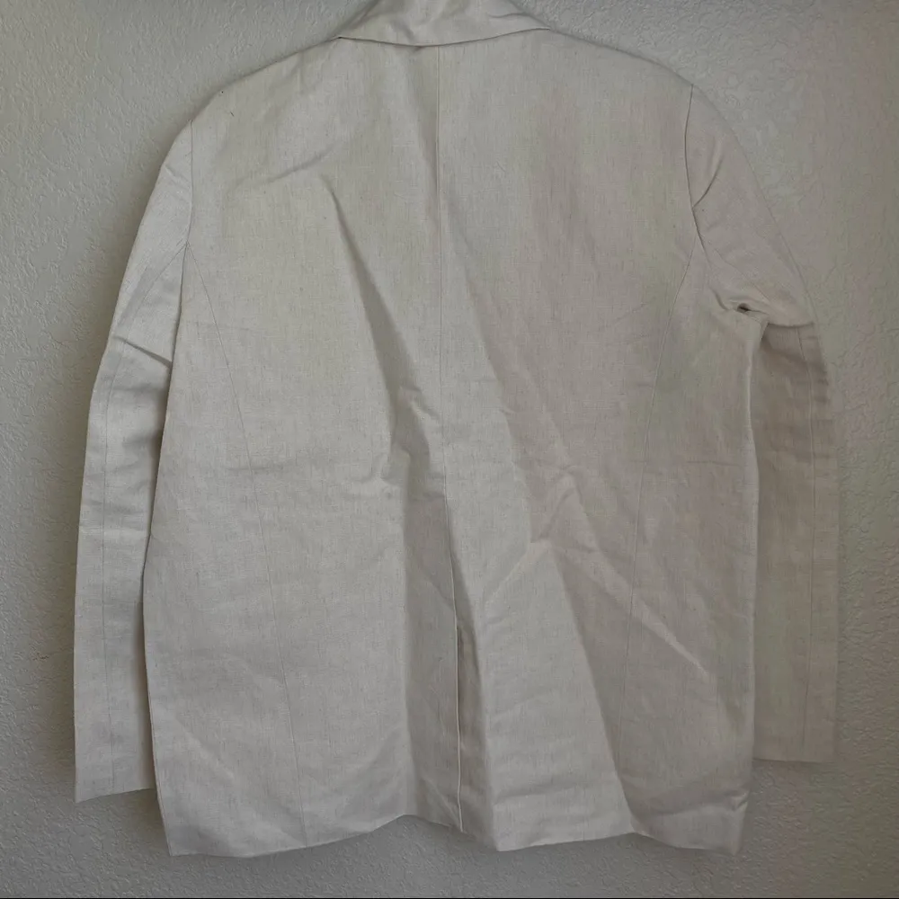 Rachael Wang Oversized oatmeal blazer neutral‎ NWOT size Large - Image 11