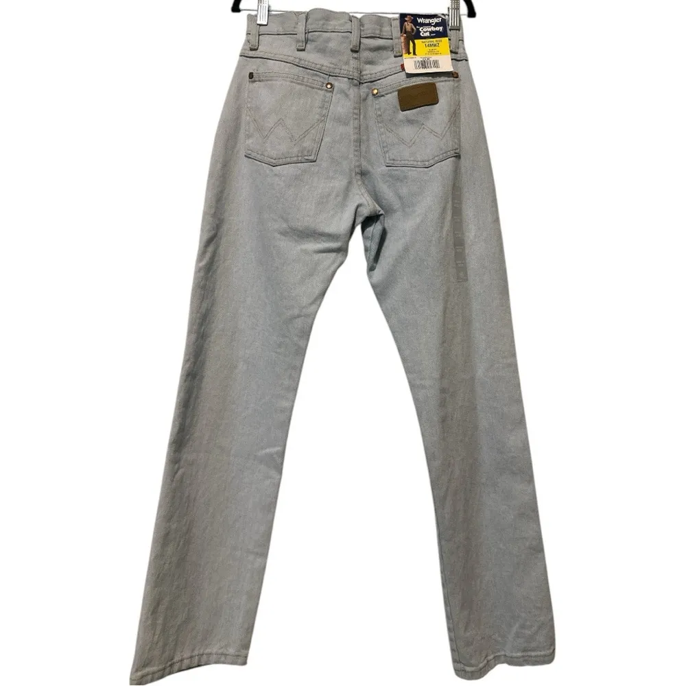 Wrangler Cowboy Cut Jeans 14MWZ Slim Fit Tapered Leg – 3x32 Light Wash – NWT - Image 3