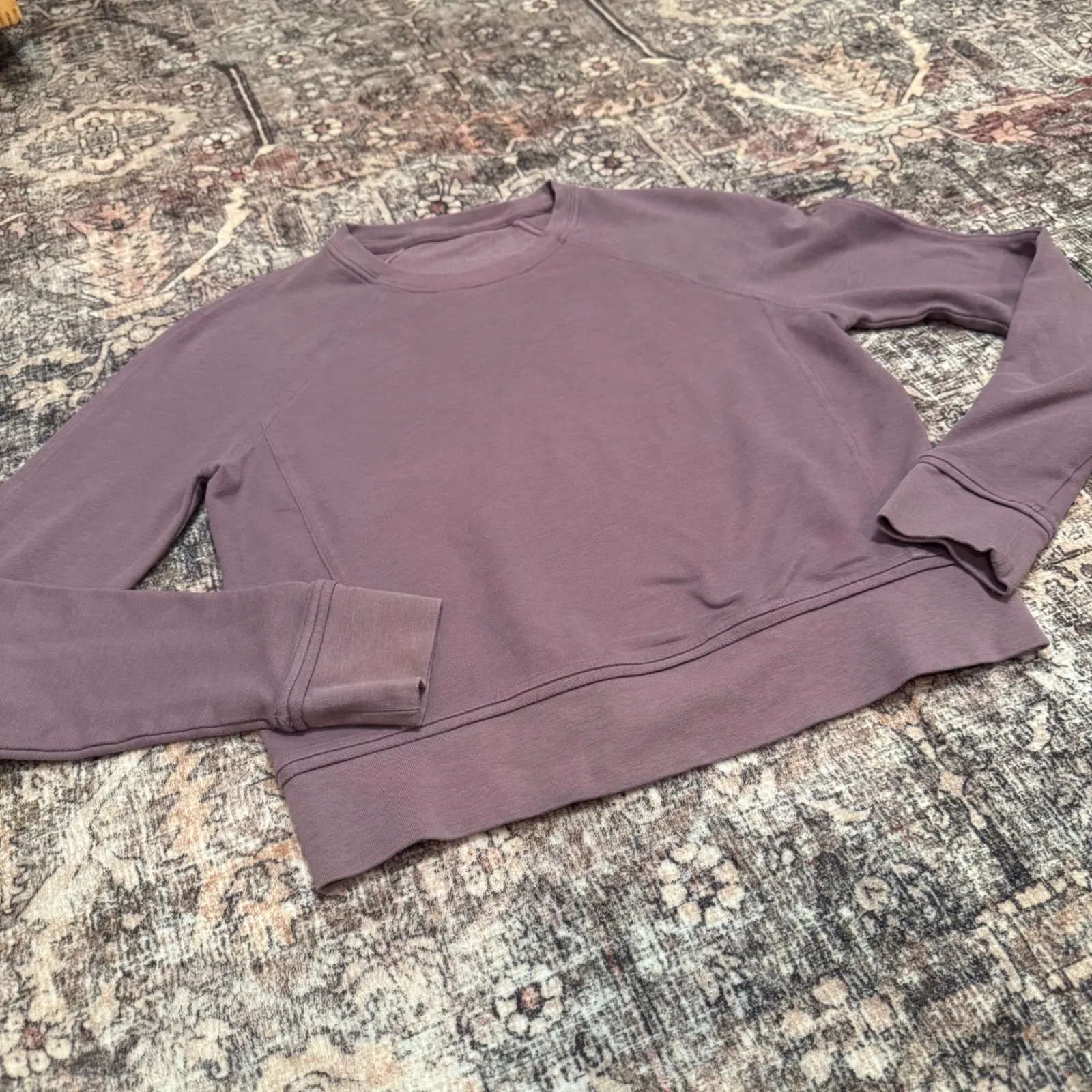 Lululemon Every Moment Crew Sweatshirt in Vintage Quartz Lavender size 2 - Image 2