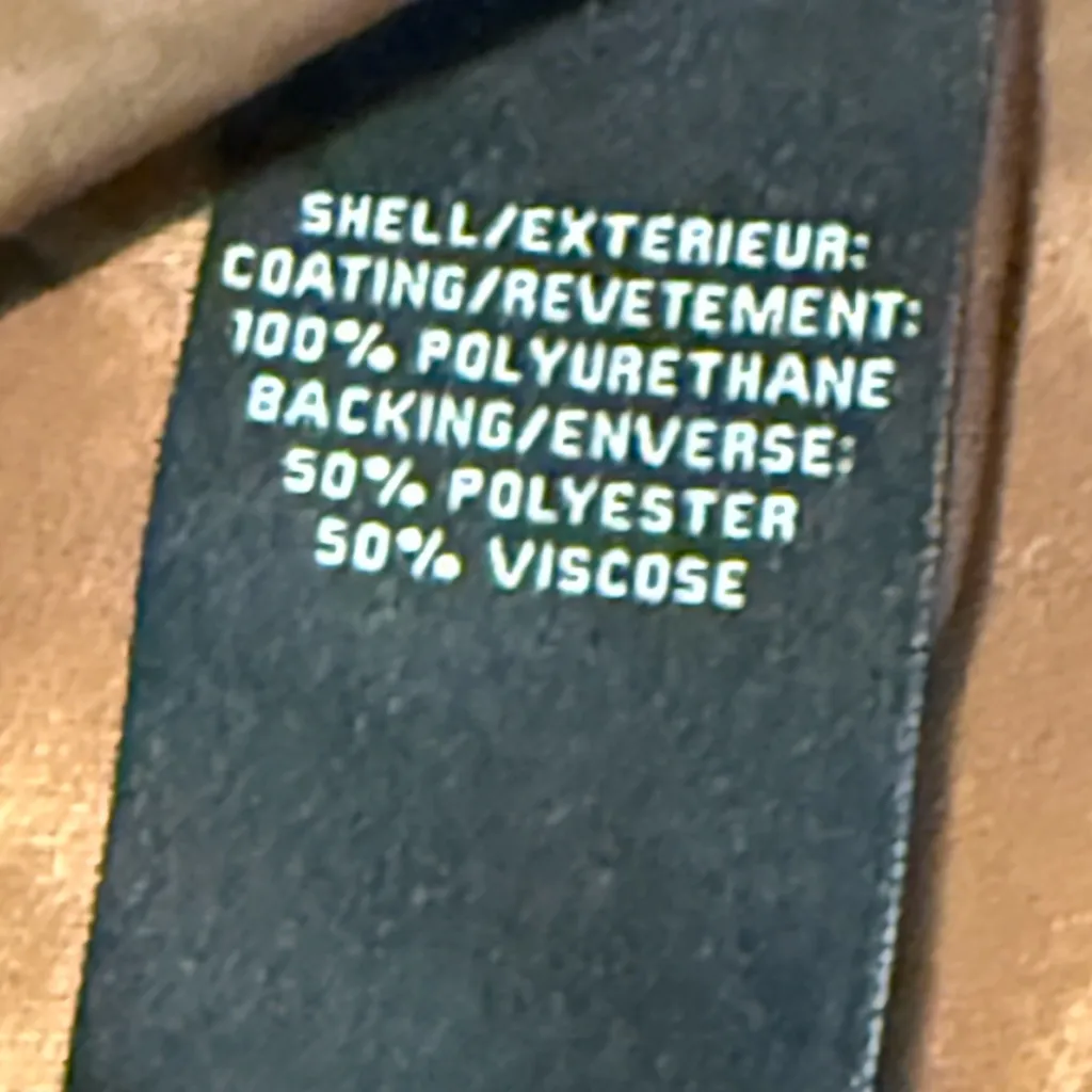 ✨ Bagatelle Cropped Faux Leather Jacket Size L - Image 4