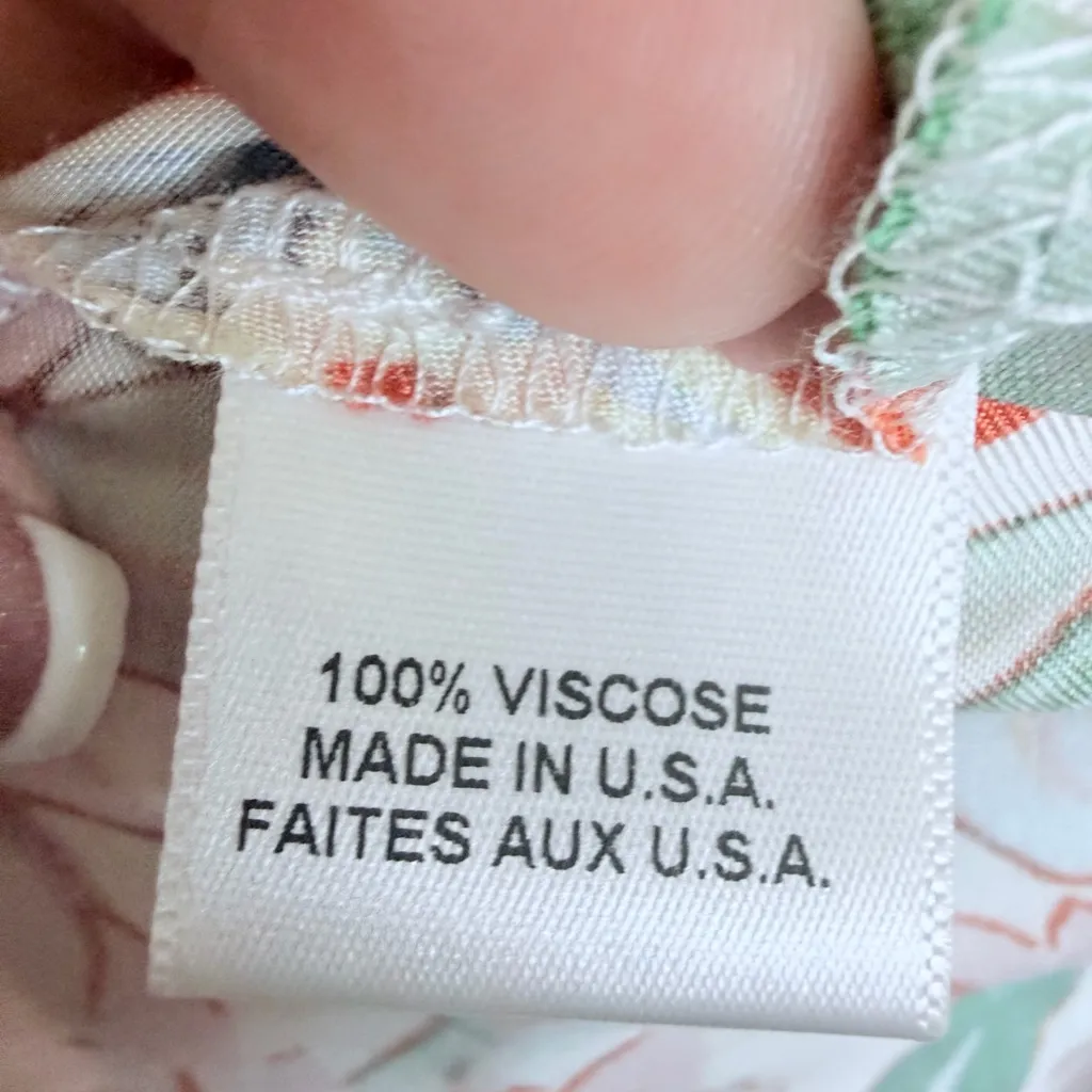 MISA Los Angeles Kaspia Top Casablanca Border Design Mix One Shoulder Size M NWT - Image 10