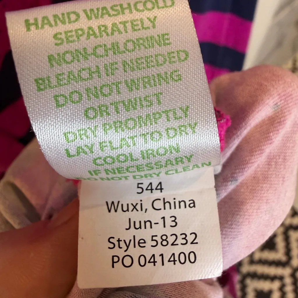 Lilly Pulitzer Beckett Dress 58232 – Mambo Pink & Navy Stripe – Size Small - Image 18