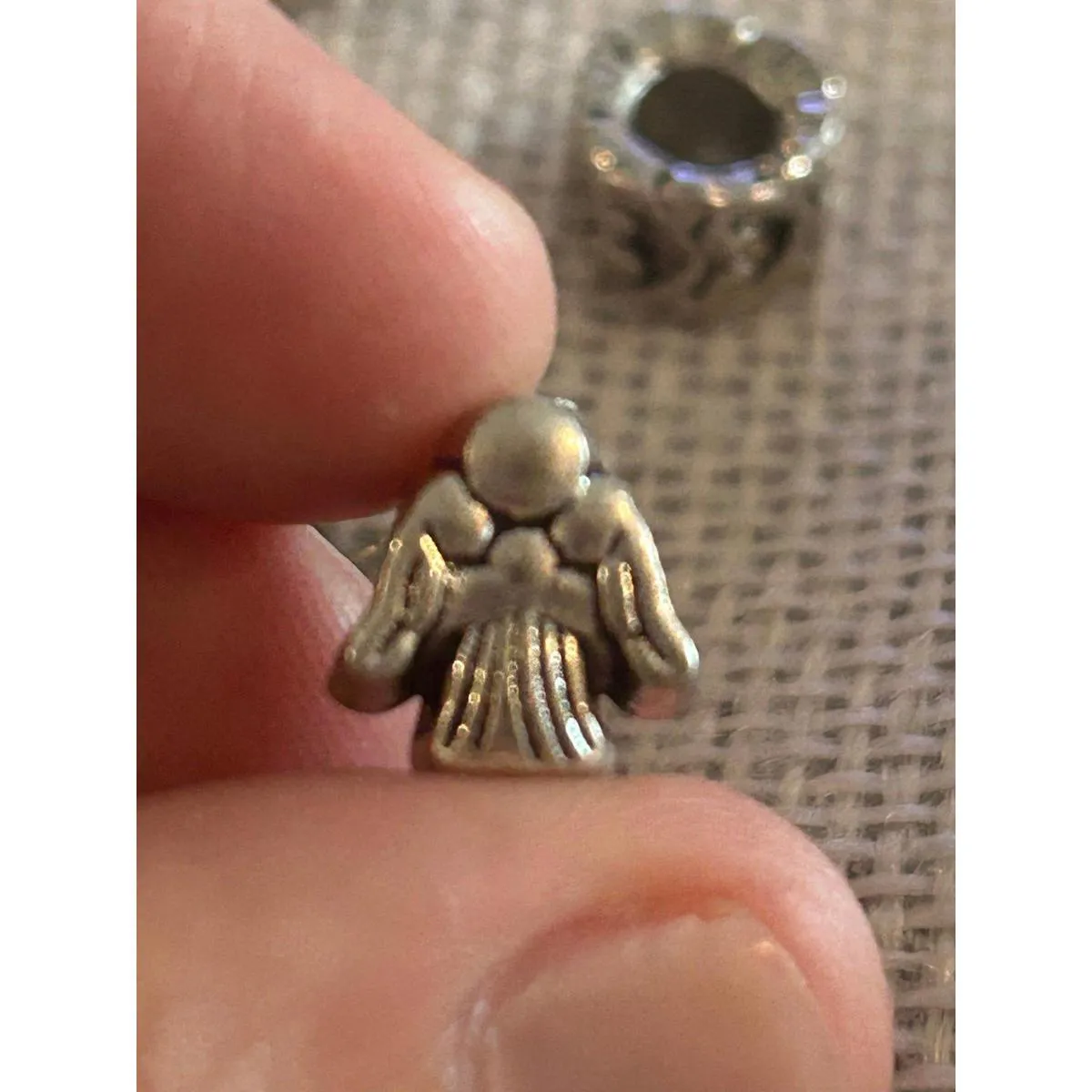 A505 charm bracket silver plated 5 pcs Gray - Image 4