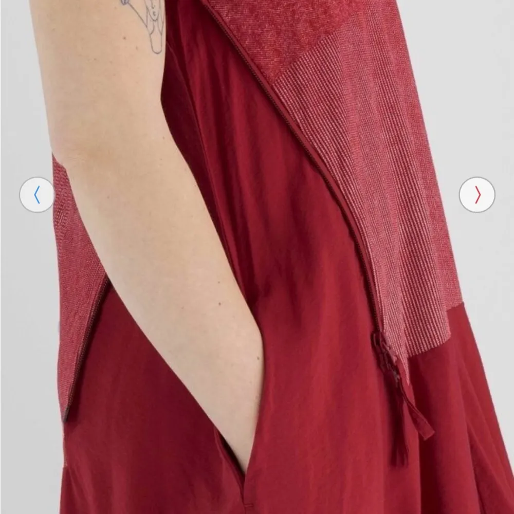 Rundholz Black Label Bubble Balloon Midi Dress In Red Chili Print Lagenlook - Image 11