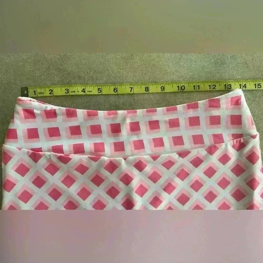 Golftini Golf Skort Tic Tac Toe Skort (581) Pink - Image 13
