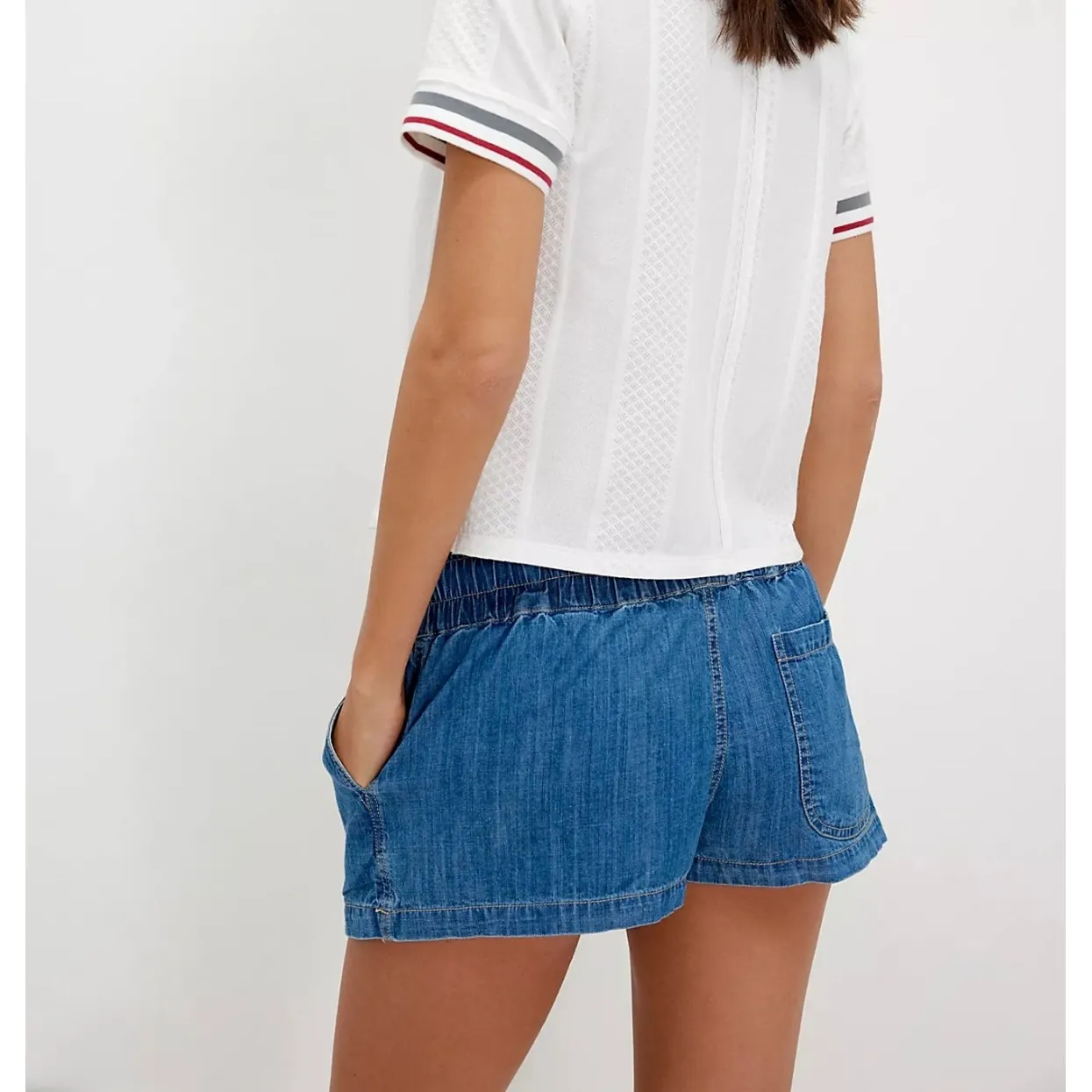 Free People We the Free Denim Madeline Skort size Medium - Image 2