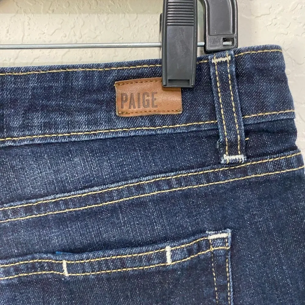 Paige Jimmy JImmy Dark Denim Jean Shorts Size28” - Image 5