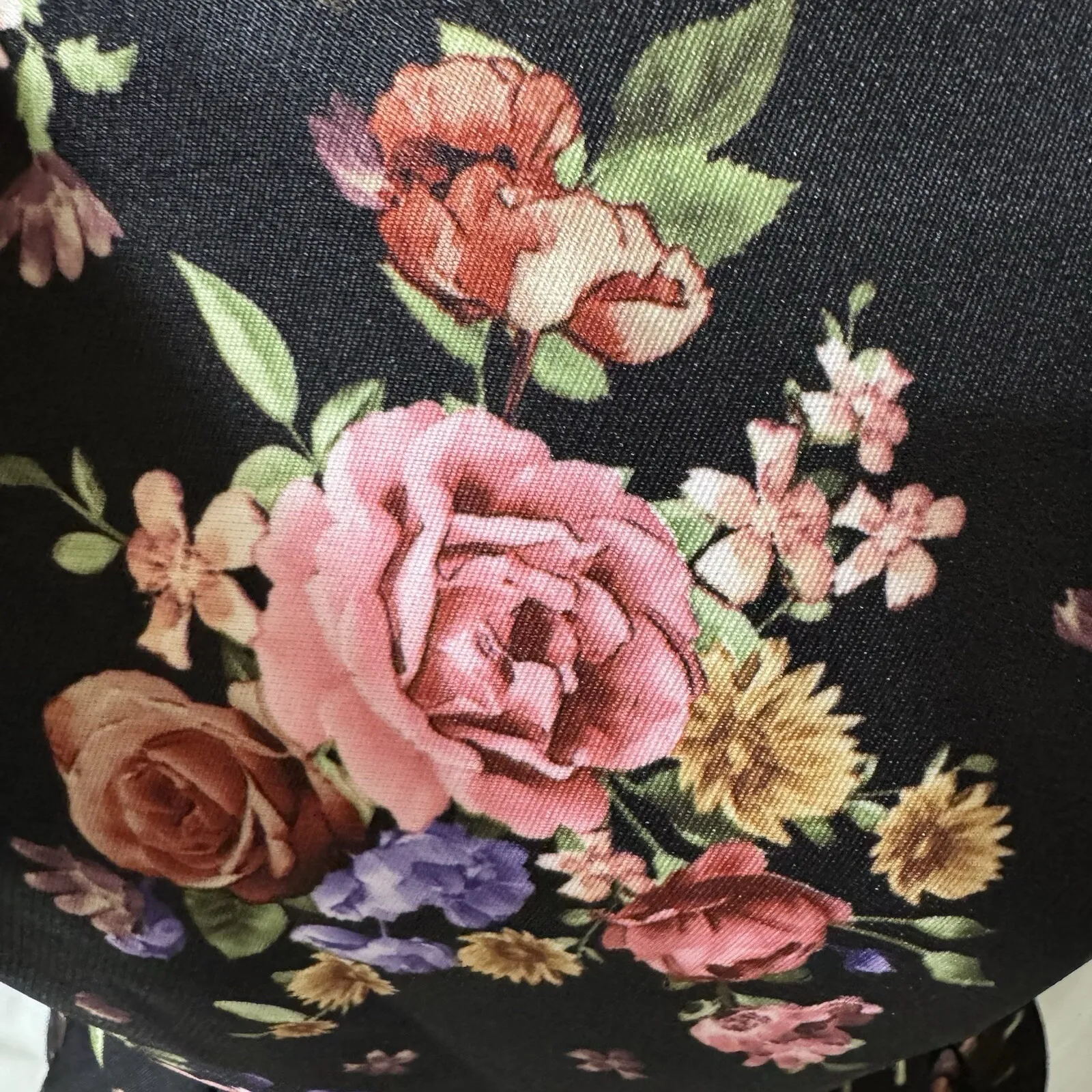 Forever 21 Pink Floral Roses Skater Romantic Sexy Hawaiian CutOut Dress S OLDSTO - Image 8
