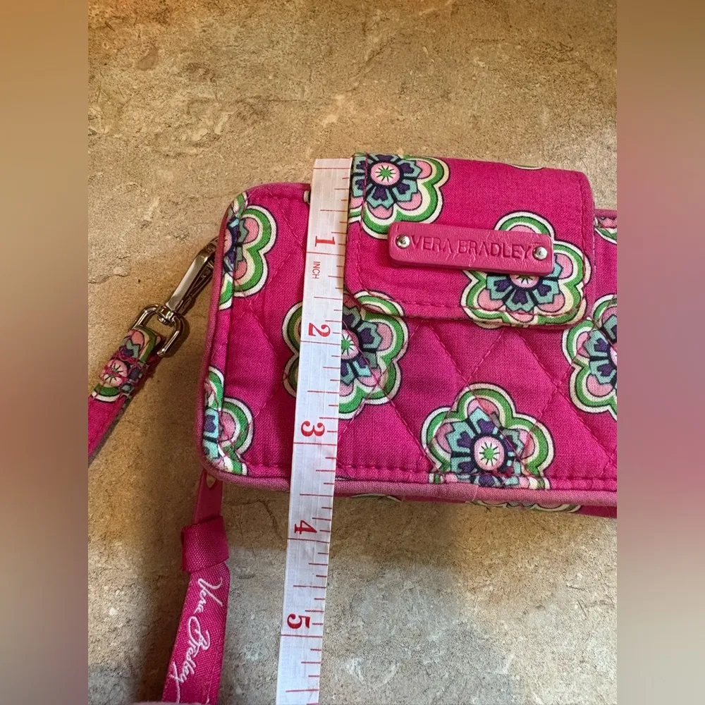 Vera Bradley Floral Pink Wristlet Wallet - Image 13
