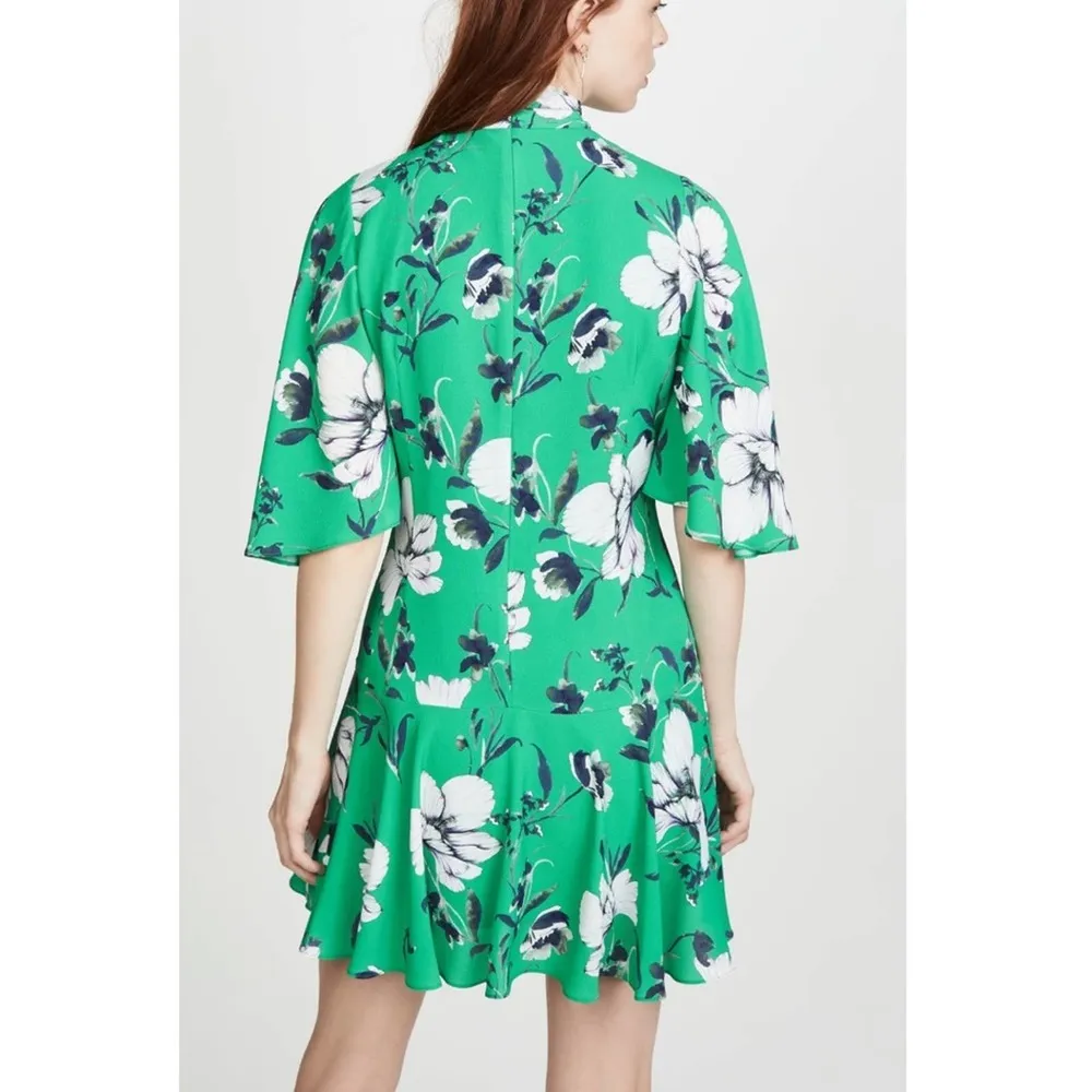 NWT Black Halo Coralia Mini Dress Kauai floral green blue white sz 6 - Image 2