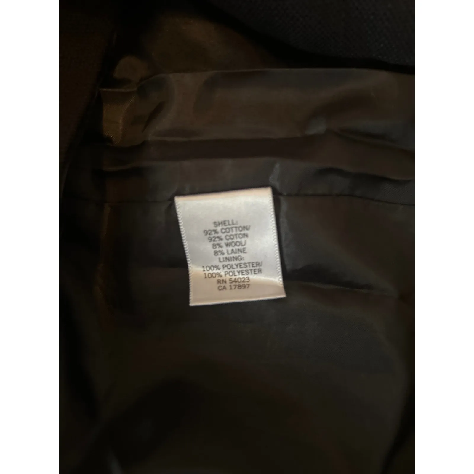 Banana Republic Women Black Knee Length Pencil Skirt Size 4 lined cotton/wool - Image 5