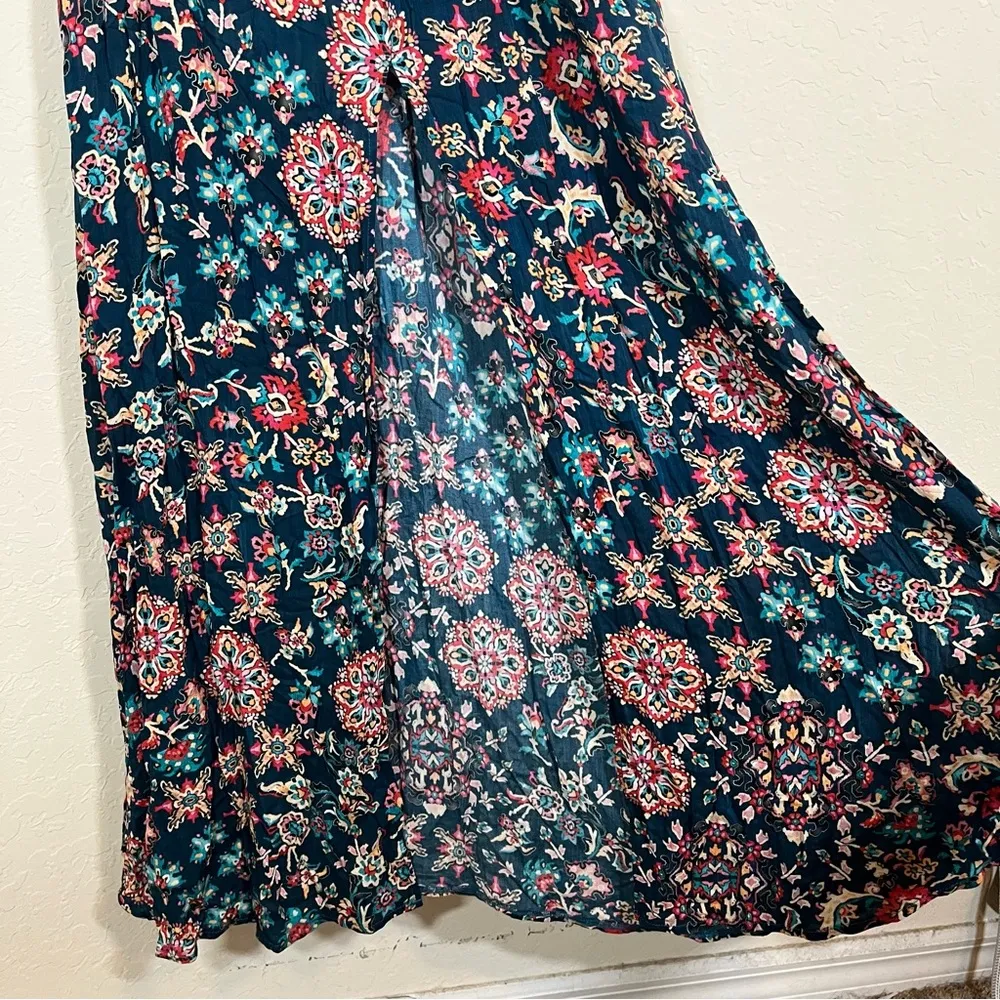 Luli Fama Cordoba V Neck Long Dress Maxi Size Extra Small XS - Image 6