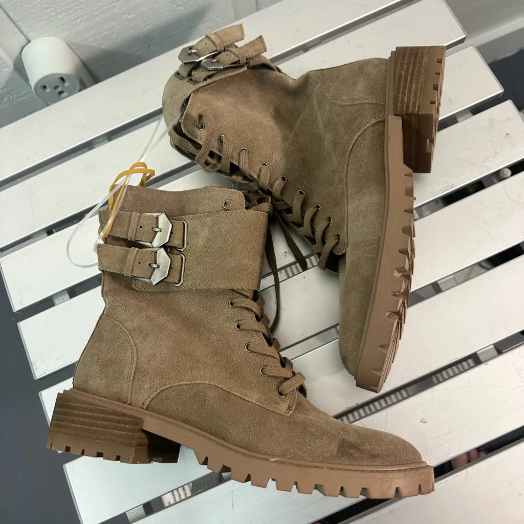 VINCE CAMUTO WOMENS FAWDRY DOUBLE BUCKLE BOOTS Size 7 NWOT - Image 8