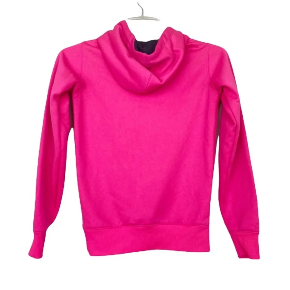 Under Armour Hot Pink Storm Fleece Hoodie Sz XS - Image 4