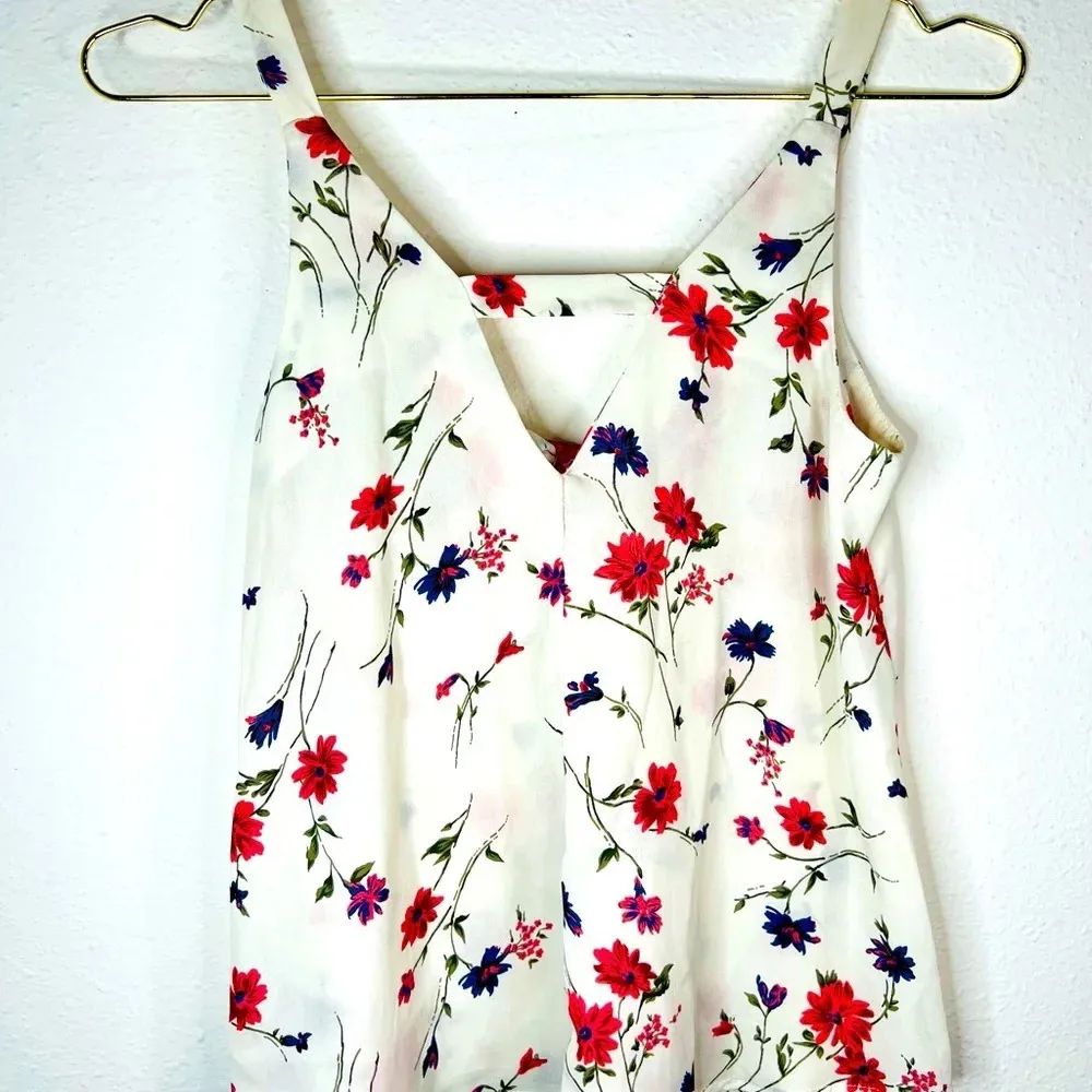 Sienna Sky Off White & Floral Sleevless Blouse - Image 6